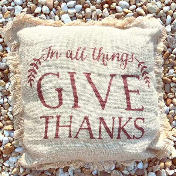 Other - In All things give thanks farmhouse throw pillow